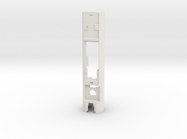 1" Removable battery chassis (proffieboard) in White Natural Versatile Plastic