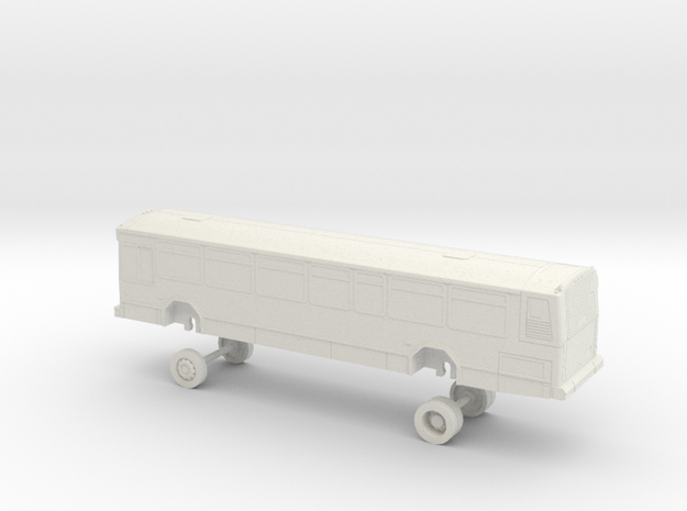 HO Scale Bus Gillig Phantom SLORTA 151-153 in White Natural Versatile Plastic