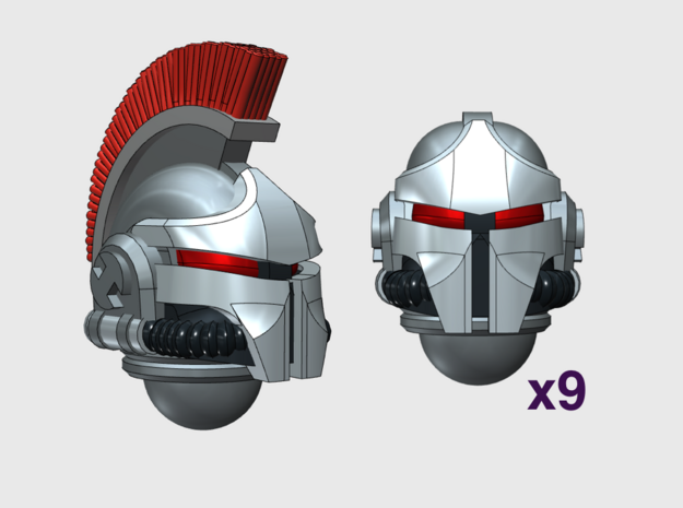 10x Nicopolis Helmets: Squad Set in Tan Fine Detail Plastic