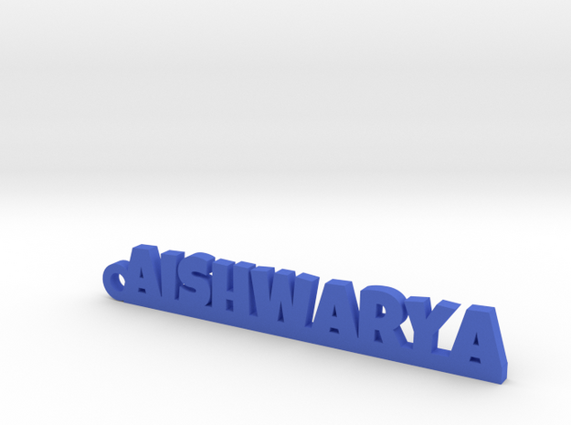AISHWARYA_keychain_Lucky in Blue Processed Versatile Plastic