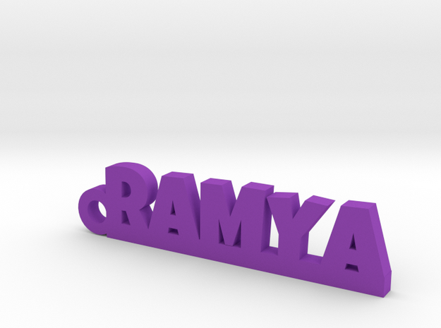 RAMYA_keychain_Lucky in Purple Processed Versatile Plastic