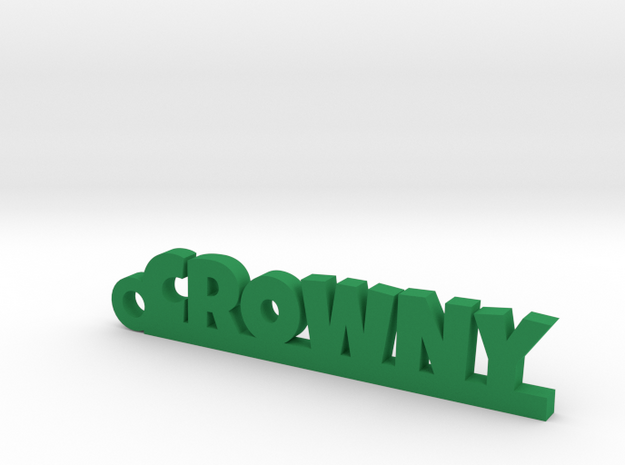 CROWNY_keychain_Lucky in Green Processed Versatile Plastic