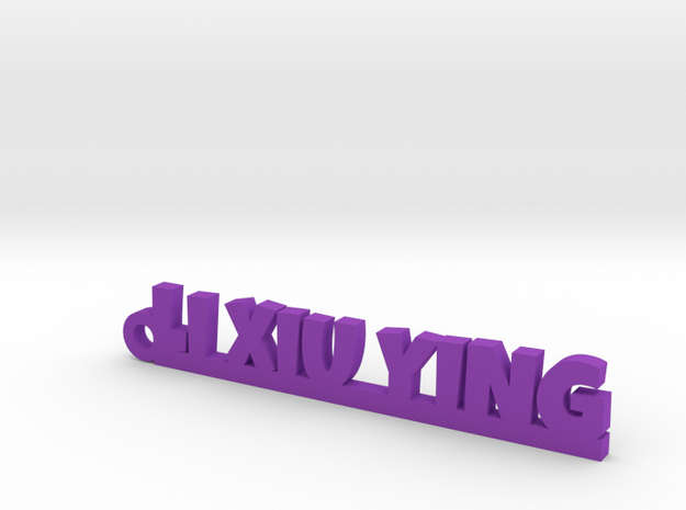 LI XIU YING_keychain_Lucky in Purple Processed Versatile Plastic