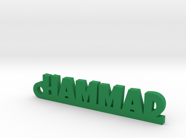 HAMMAD_keychain_Lucky in Green Processed Versatile Plastic