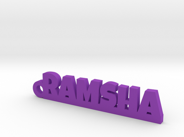 RAMSHA_keychain_Lucky in Purple Processed Versatile Plastic