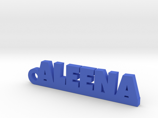 ALEENA_keychain_Lucky in Blue Processed Versatile Plastic