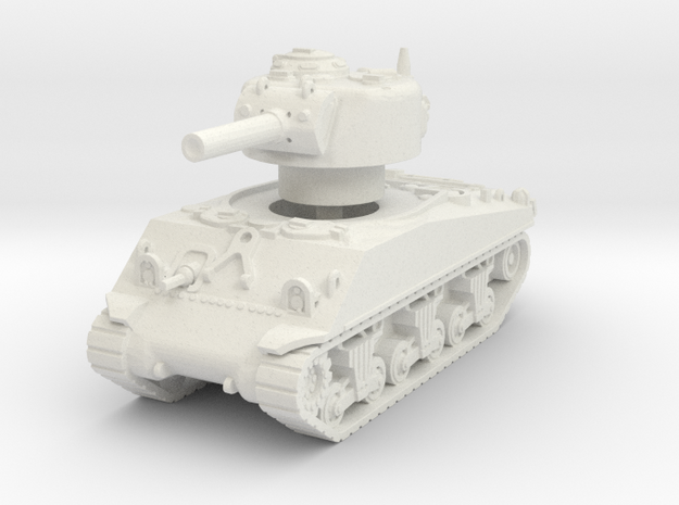M4A3 Sherman 105mm 1/76 in White Natural Versatile Plastic