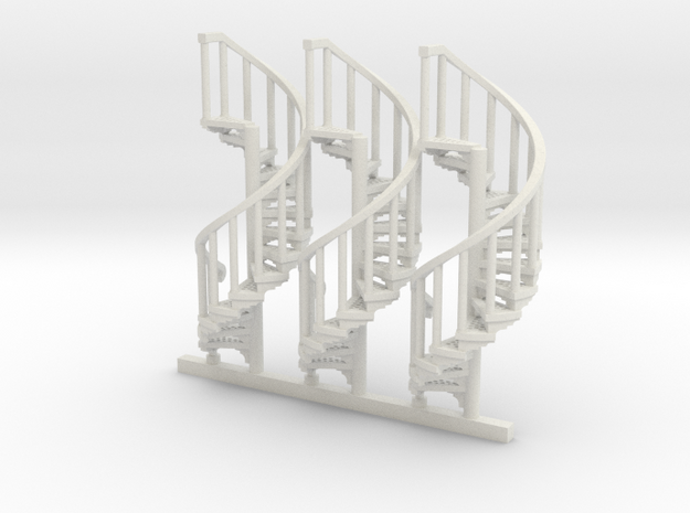 s-87-spiral-stairs-market-lh-1a in White Natural Versatile Plastic