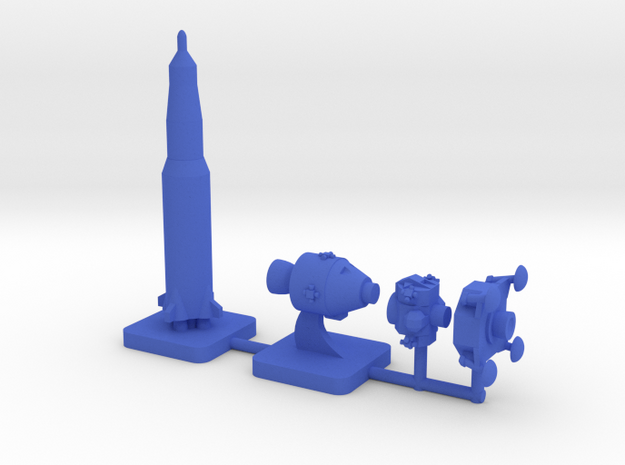 Custom Mini Apollo Program, 4-set in Blue Processed Versatile Plastic