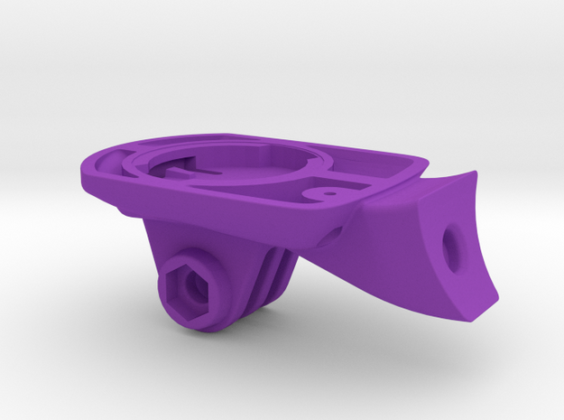 Wahoo Elemnt Bolt GoPro Specialized Mount in Purple Processed Versatile Plastic