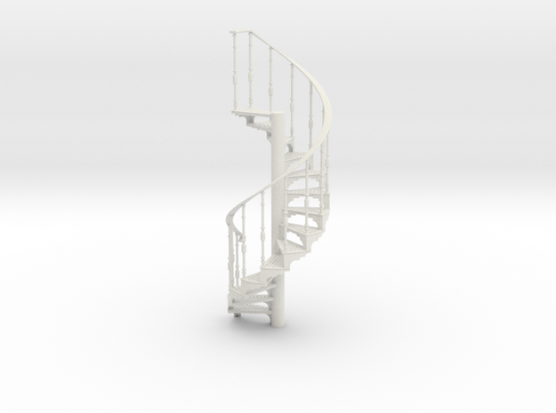 s-6-spiral-stairs-market-lh-2a in White Natural Versatile Plastic