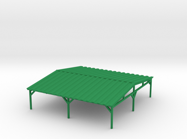 Big Picnic Shelter - HO 87:1 in Green Processed Versatile Plastic