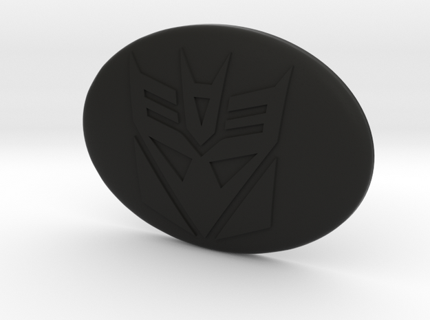 Toyota steering wheel emblem overlay Decepticon in Black Premium Versatile Plastic