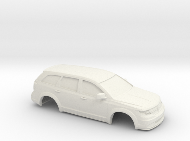1/32 2009 Dodge Journey in White Natural Versatile Plastic