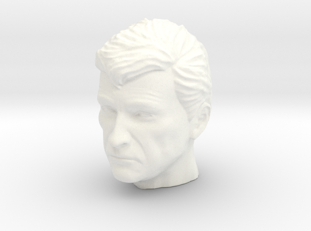 Mannix - Head Sculpt - 1.6 in White Processed Versatile Plastic