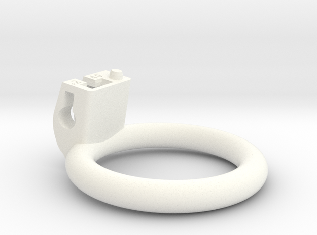 Cherry Keeper Ring - 40mm Flat +2° in White Processed Versatile Plastic