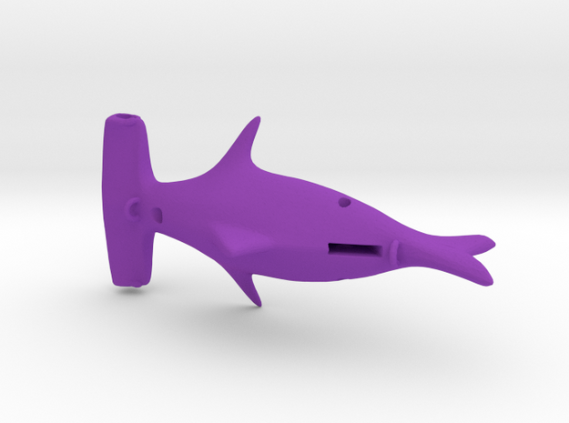 Hammerhead Fishing Lure in Purple Processed Versatile Plastic