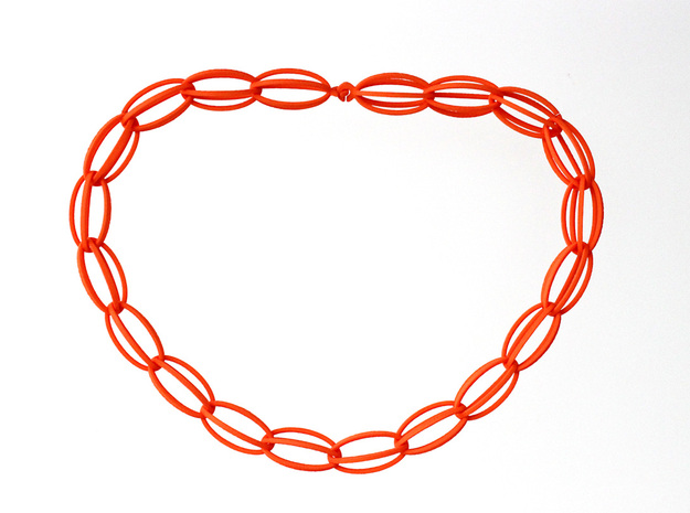 AMALIE necklace M in Orange Processed Versatile Plastic