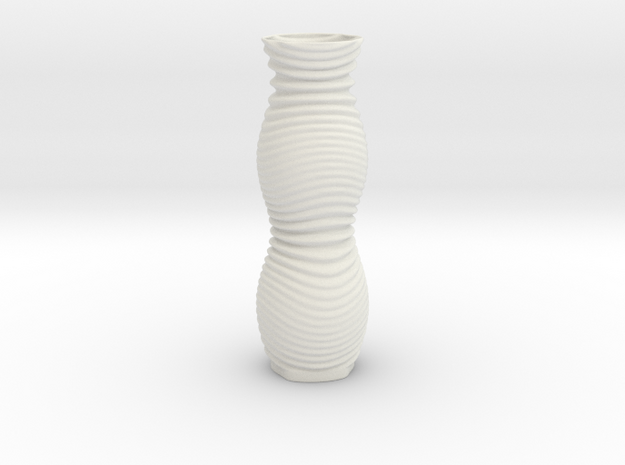 Vase 2316 in White Natural Versatile Plastic