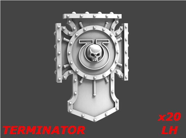 23005 Ultra Shields Sprue 005 - Terminator x20 in Tan Fine Detail Plastic