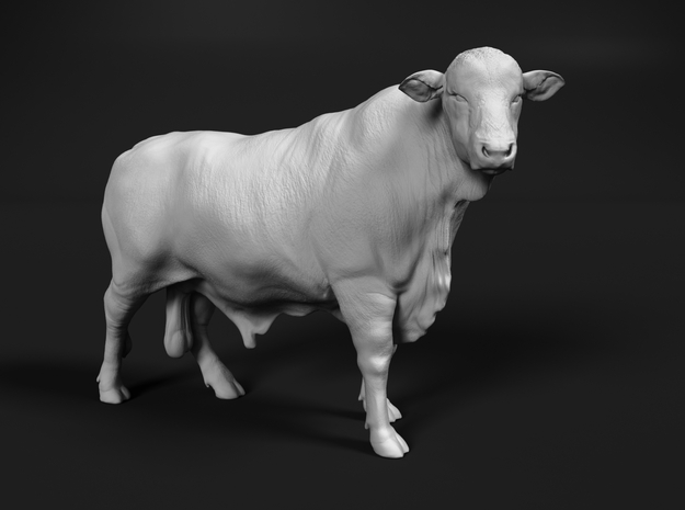 Brangus 1:64 Standing Bull 2 in Tan Fine Detail Plastic