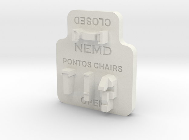Pontos Deck Chair Tool in White Natural Versatile Plastic