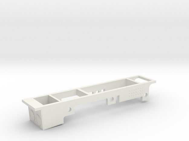 Sharp 0-4-2 chassis in White Natural Versatile Plastic