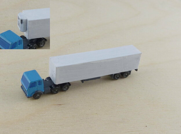 Generic Box Body Trucks 1/285 in Tan Fine Detail Plastic
