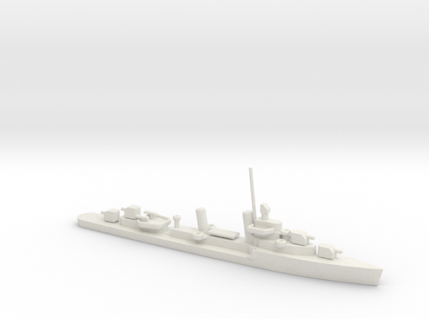 1/1400 Scale Benson Class Destroyer in White Natural Versatile Plastic