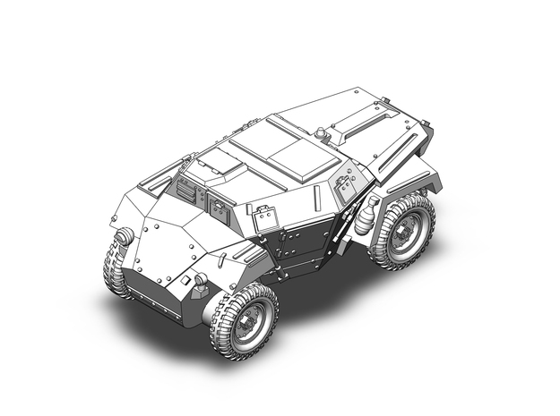 Humber Scout Car in Tan Fine Detail Plastic: 1:400