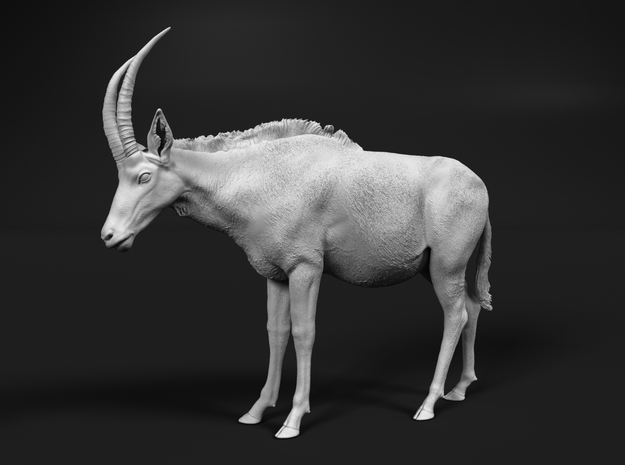 Sable Antelope 1:9 Standing Female 1 in White Natural Versatile Plastic