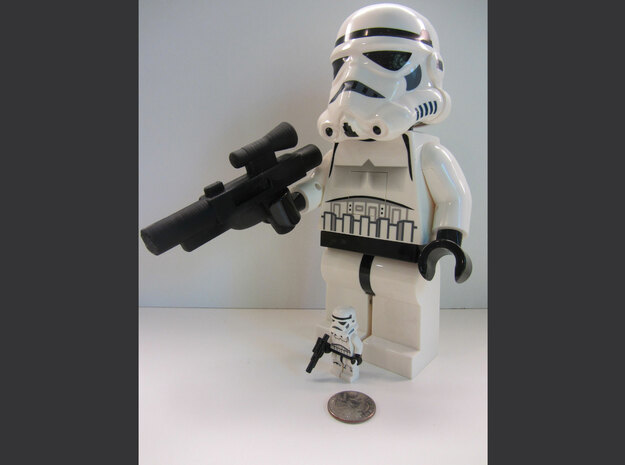 Large Storm Trooper Rifle Accessory in Black PA12