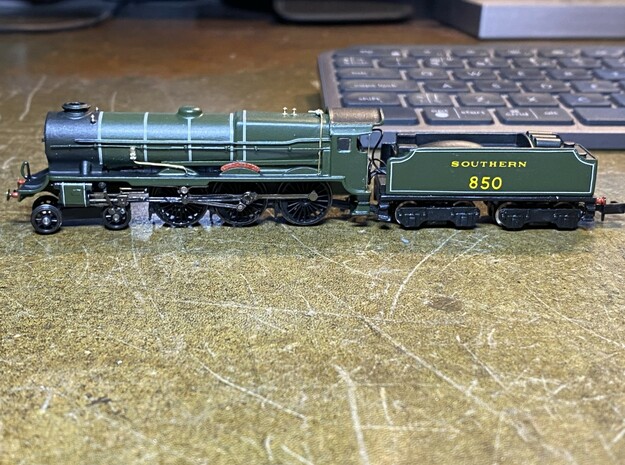 Lord Nelson Tender Plate N Gauge in Natural Brass