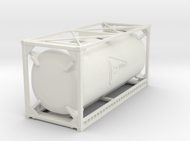 Container Tank in White Natural Versatile Plastic: 1:75