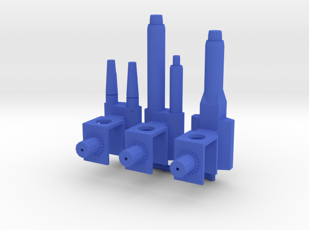 New Guard Decepticon K-Shooters in Blue Processed Versatile Plastic