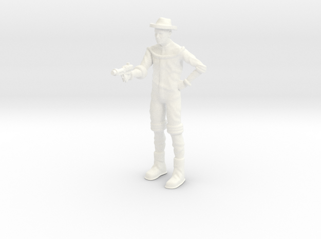 Lost in Space - 1.35 - Jimmy Hapwood with Gun in White Processed Versatile Plastic