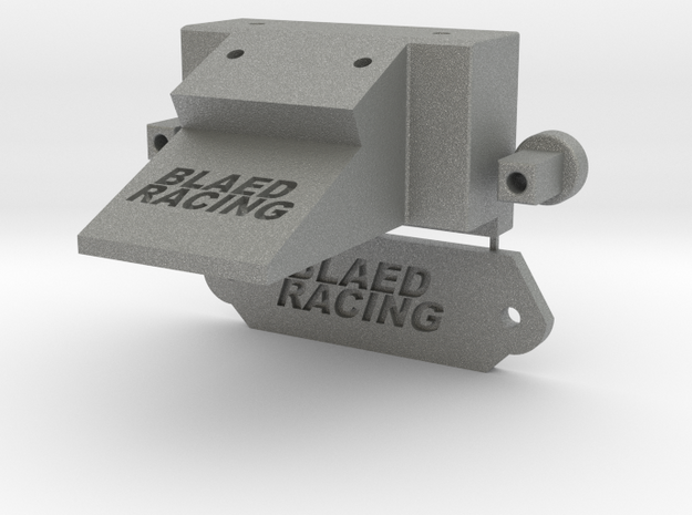 Blaed Racing Slayer Bulkhead w Parts Connected in Gray PA12