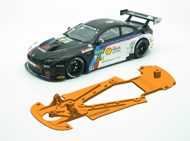  PSSW00301 Chassis for Sideways BMW M6 GT3 in White Natural Versatile Plastic