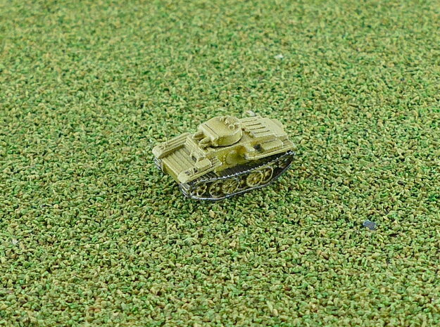 German Tank Panzer I F VK 1801  1/285 6mm  in Tan Fine Detail Plastic