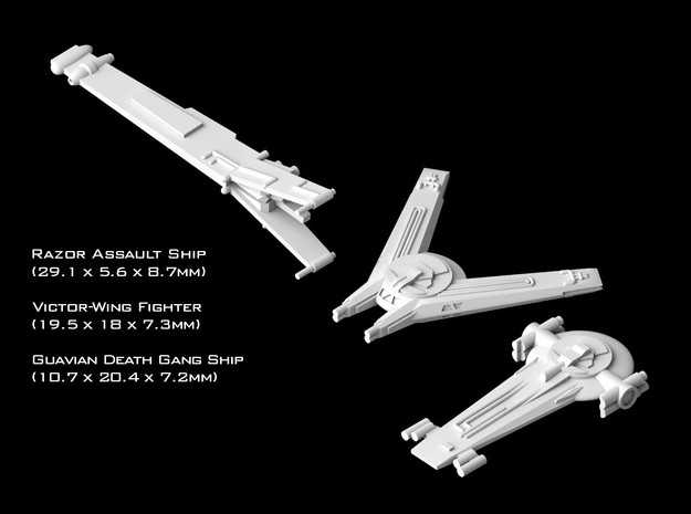 (Armada) Civilian Gunships Set II in Tan Fine Detail Plastic