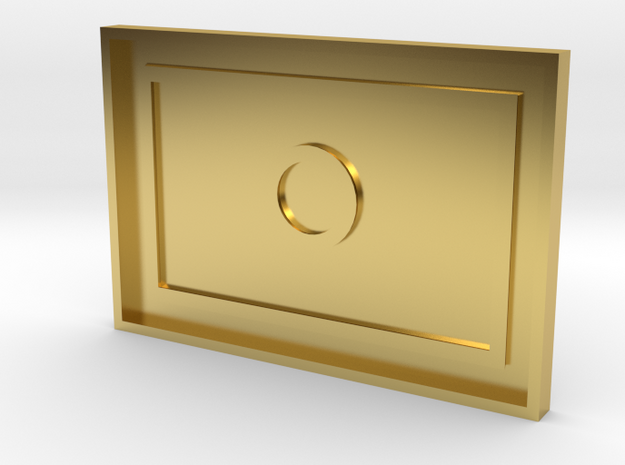 Culture Touch Plate Base in Polished Brass
