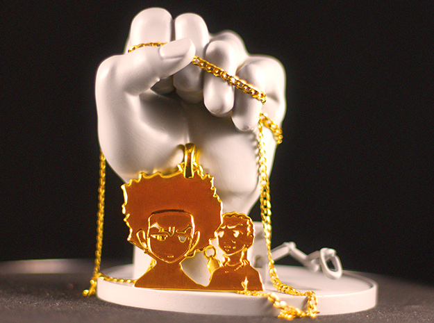 Huey & Riley (The Revolutionary, The Fundraiser) in 14k Gold Plated Brass