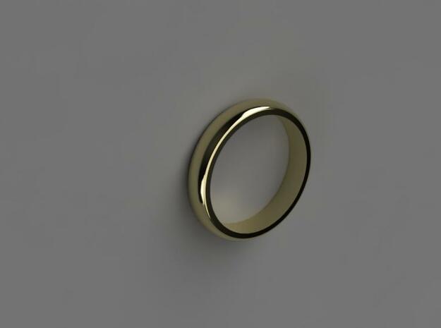 Basic ring (18mm IR) in Fine Detail Polished Silver