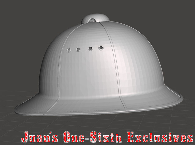 British Army Pith Helmet  in Tan Fine Detail Plastic