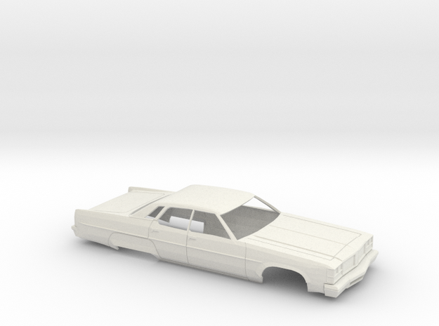 1/32 1976 Oldsmobile 98 Sedan Shell in White Natural Versatile Plastic