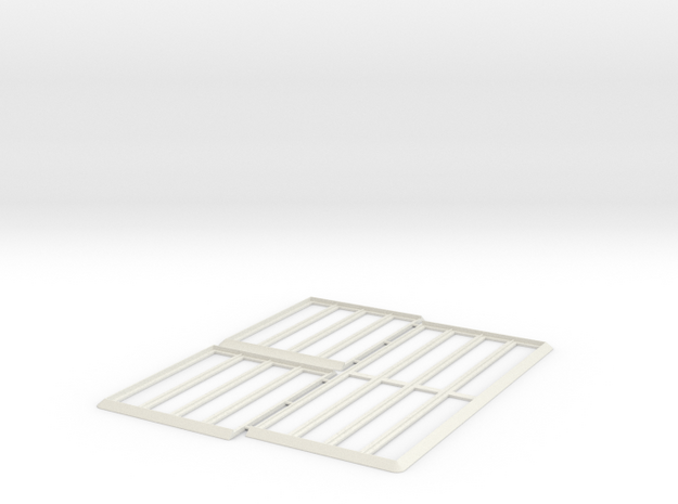 Movement Tray [1x40 2x20 Models] 20mm Square in White Natural Versatile Plastic