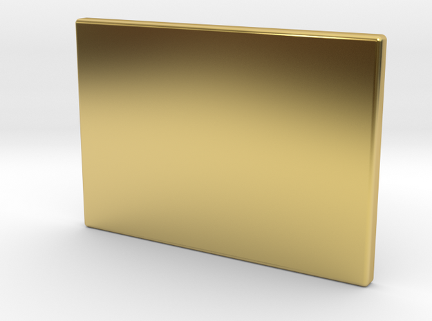 Culture Touch Plate Lid in Polished Brass