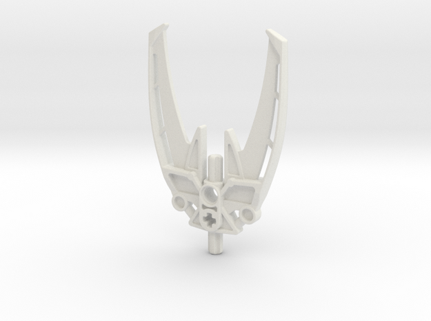 SID_W46 Customized Scarab Shileld FOR Bionicle in White Natural Versatile Plastic