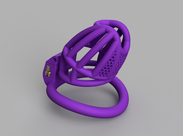 Cherry Keeper Long with TouchStop in Purple Processed Versatile Plastic: Extra Small