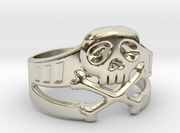 Space Captain Harlock Ring Size 13 in 14k White Gold